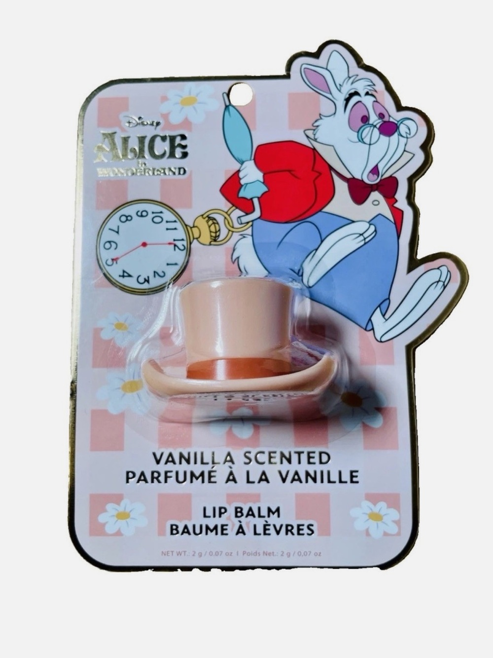 Disney Alice In Wonderland Vanilla Moisturizing Lip Balm Mad Hatter's Hat